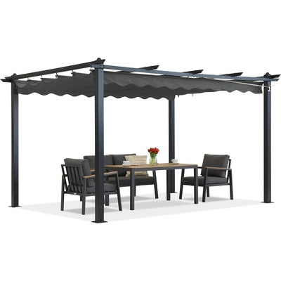 Garden Point pergola Barbados 3x3 m Terasová antracitová
