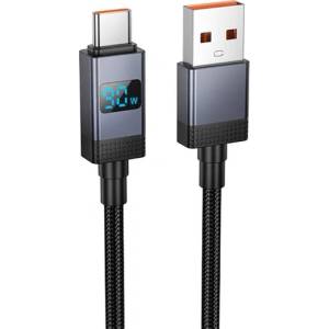 hoco. X118 кабел за данни USB - Type-C, 100 см, ЧЕРЕН X118_L_BLACK (X118_L_BLACK)