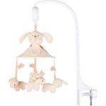 Chipolino Музикална въртележка за кошара Chipolino - Зайче и приятели (MILSL02605RF)