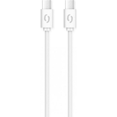 ALIGATOR Dátový kábel POWER 3A, USB-C/USB-C, biely