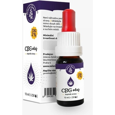 Zelená Země CBG Konopný olej 2 % 10 ml