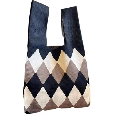 Annam Tote bag diamanty 44 × 25 cm černá