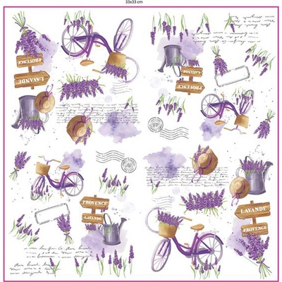 Procos Papírové ubrousky 3V levandule 33x33cm 20ks