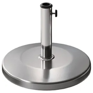 Chef`n Стойка за чадър 25кг КРЪГЛА ХРОМНИКЕЛ(ssth-25r) (016671)