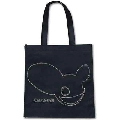 RukaHore Taška Deadmau5 Eco Shopper: Freehand Mau5 Trend Version Black Back Print Čierna