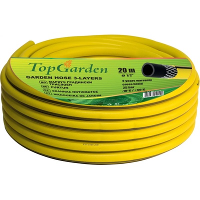 TopGarden Маркуч градински трислоен 1/2" 30m Top Garden