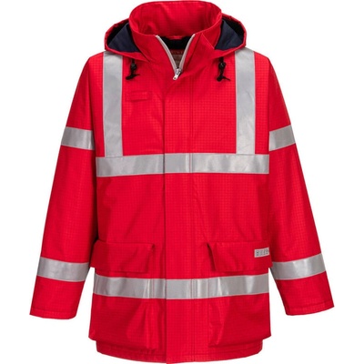 PortWest bunda Bizflame Anti-Static FR S785 zateplená červená