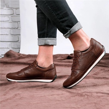 Ducavelli Мъжки обувки от естествена кожа - Кафяви #326803 (326803_Кафяво)