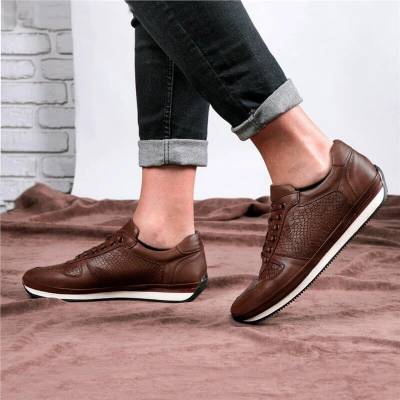 Ducavelli Мъжки обувки от естествена кожа - Кафяви #326803 (326803_Кафяво)