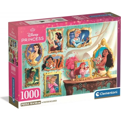Clementoni - Puzzle Disney Princess collage - 1 000 piese