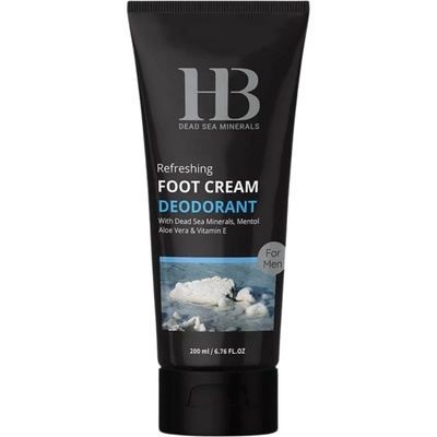 HB Dead Sea Minerals H&B Dead Sea Minerals Osvěžující krémový deodorant na nohy 200 ml