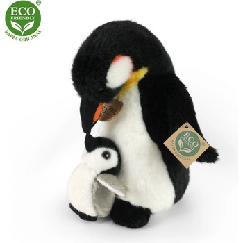 Rappa Плюшен пингвин с бебе, 22 см, серия Еко приятели (109995)