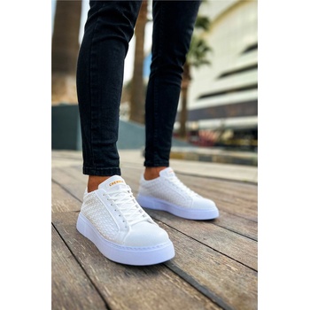 Chekich Мъжки обувки с връзки ch203 obt - Бели #370914 (370914_Бяло)