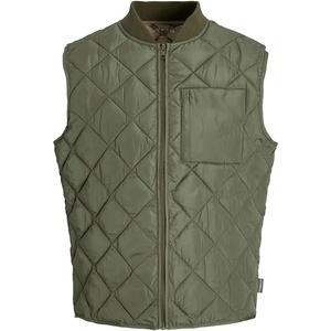 Jack & jones Елек Jack & jones Karl Quilted vest - Green (Dusty Olive)