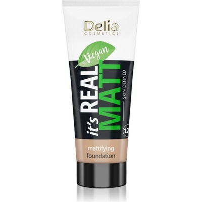 Delia Cosmetics It's Real Matt zmatňujúci make-up 101 porcelain 30 ml