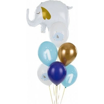 Party Deco SB14P 322 001J 6 Set balónov na prvý rôčik chlapček a dievčatko 30cm Chlapec