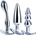 NMC Hardware Gear 3in1 Metal Butt Plug Set III