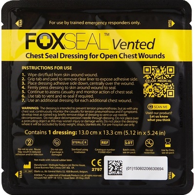 FOX Chest Seal hrudní krytí s ventilem