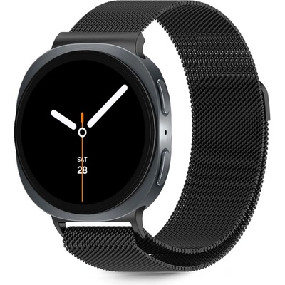 Стоманена верижка за часовник Samsung Galaxy Watch 8 (40/44mm) / 8 Classic (46mm) от Tech-Protect MilaneseBand - Black (5906302331888)