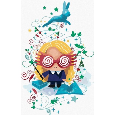 zuty Malování Podle Čísel Kreslená Lenka Láskorádová A Patronus Harry Potter 40 x 50 Cm Plátno 8596530239161
