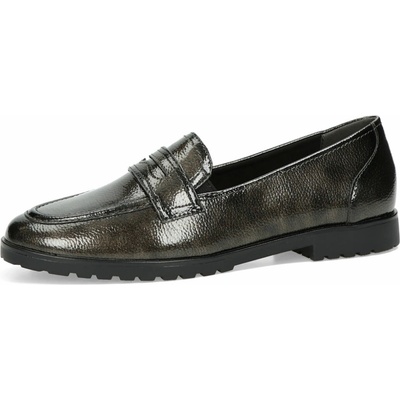 Tamaris dámské lakované polobotky šedé