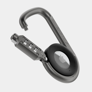 Raptic Катинар с код и с отделение за Apple AirTag - Raptic Link Plus Lock For AirTag (черен) (541116)