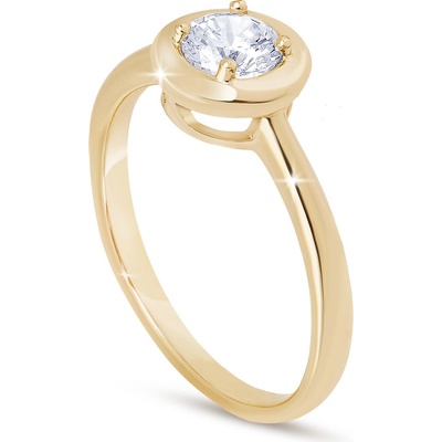 Biju Pozlacený prstýnek se zirkonem 4000392 7