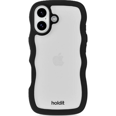 Holdit Калъф Holdit - Wavy, iPhone 17, черен/прозрачен (7330985168253)