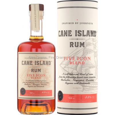 Cane Island single estate Five Icon 8y 44% 0,7 l (tuba)
