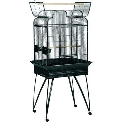 FLAMINGO Parrot cage Lorre Anthracite - Масивен Кафез за птици на колела, размер 66 х 51 х 164 см, Белгия - 103616