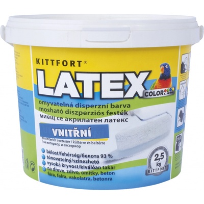 Kittfort latex 2,5 kg bílý