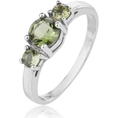 Šperky Jan Kos jewellery Stříbrný prsten s vltavínem 32106353