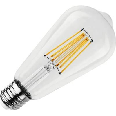 Nedes Dekoračná LED žiarovka E27 12W 3000K ST64 filament ZLF915