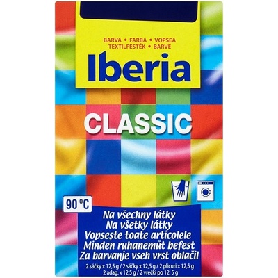 Iberia Classic Farba na textil námornícka modrá tmavo modrá 2 x 12,5 g