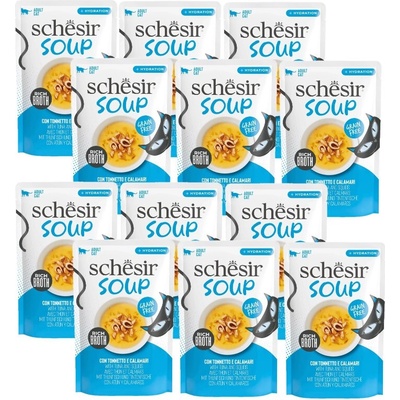 Schesir Soup tuniak s kalmármi, 12x40 g