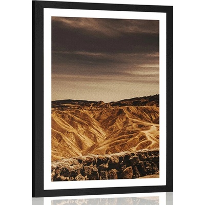 Plakát s paspartou Národní park Death Valley v Americe - 40x60 no frame