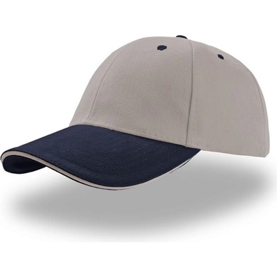 Atlantis Headwear Liberty Sandwich 6 panelová COT-330005g6199 Šedá/navy