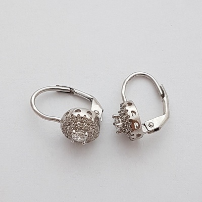 ibeauty náušnice kulaté se zirkony VI. E-764-U