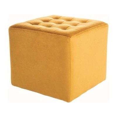 LORI VELVET taburet, hořčicová