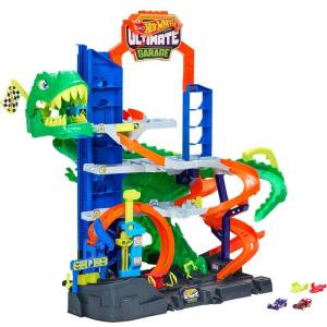 Mattel Hot Wheels City ultimate T-rex гараж (JHL98)