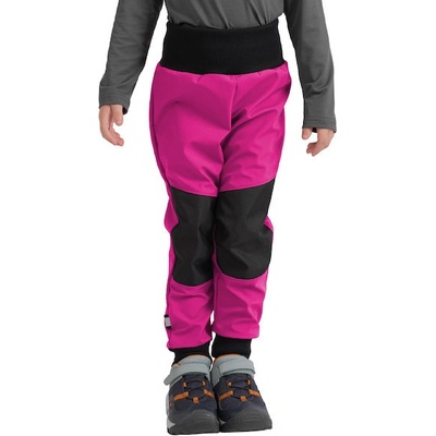 Unuo Batolecí softshellové kalhoty s fleecem Street Strong Fuchsiová