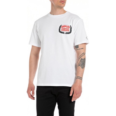 Replay Тениска Replay Men's Panther Regular Fit T-Shirt - White 001