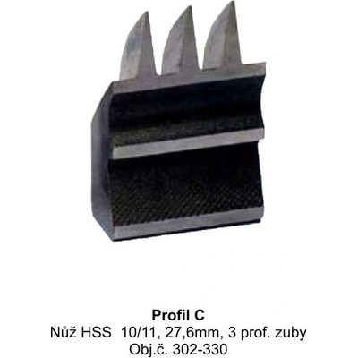 Výměnný nůž HSS 10/11, 27,6mm, 3 profilové zuby C