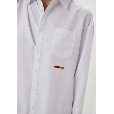 Reebok pánska košeľa polyester dlhý rukáv regular biela