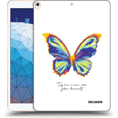 Picasee silikónový obal Apple iPad Air 10.5 2019 3.gen Diamanty White prehľadný