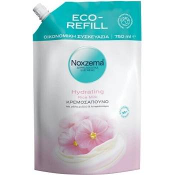 Noxzema Хипоалергенен крем сапун с оризово мляко , Noxzema Liquid Cream Soap Lins&Rice Refill 750 ml