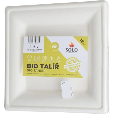 SOLO Tanier hranatý BIO 16x16 cm bal.