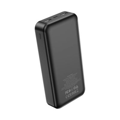 BOROFONE Външна Батерия от Borofone Power Bank 20000mAh BJ14A Freeway - 2xUSB - black (6931474750334)