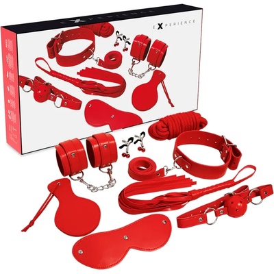 БДСМ фетиш комплект, червена серия - Experience BDSM Kit (D-221773)