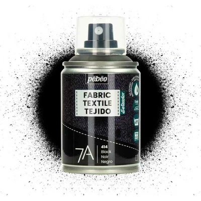 Pébéo barva na textil ve spreji 100 ml černá